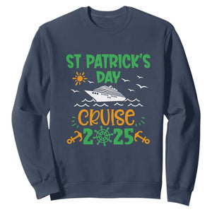 St Patricks Day Cruise Squad 2025 Matching Family Sweatshirt TS02 Navy Print Your Wear