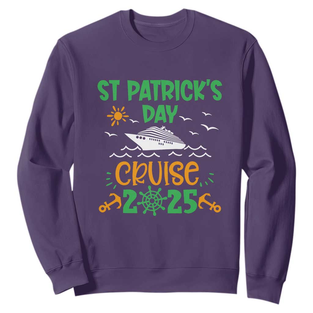 St Patricks Day Cruise Squad 2025 Matching Family Sweatshirt TS02 Purple Print Your Wear