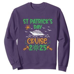 St Patricks Day Cruise Squad 2025 Matching Family Sweatshirt TS02 Purple Print Your Wear