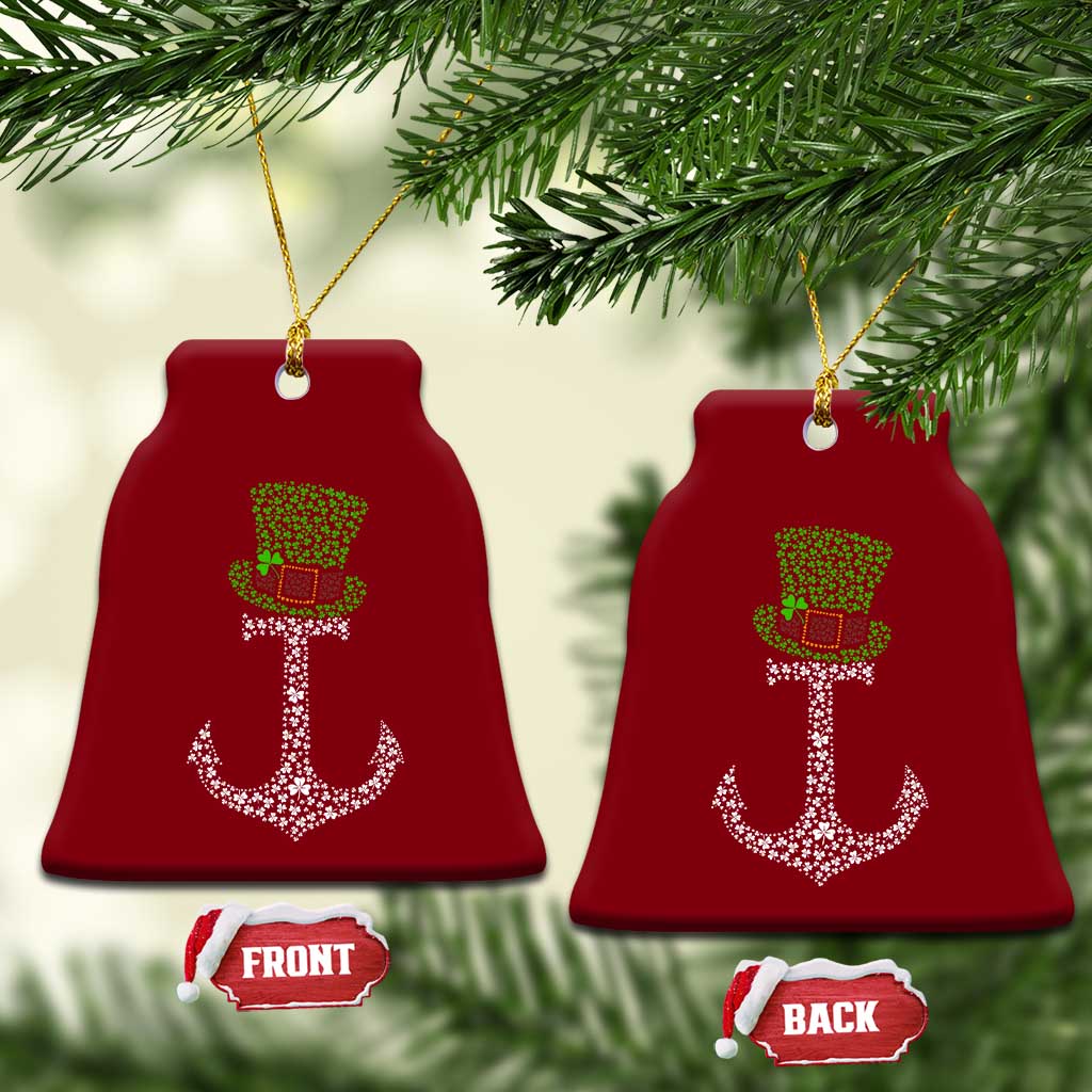 Lucky Shamrock Anchor Ceramic Ornament Leprechaun Cruise Squad St. Patrick's Day TS02 Print Your Wear