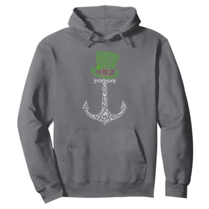 Lucky Shamrock Anchor Hoodie Leprechaun Cruise Squad St. Patrick's Day TS02 Charcoal Print Your Wear