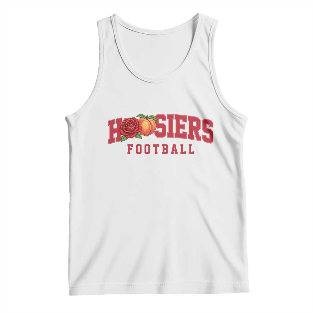 Hoosier State Pride Indiana Rose and Peach Tank Top Game Day Sports Pride TS02 White Print Your Wear