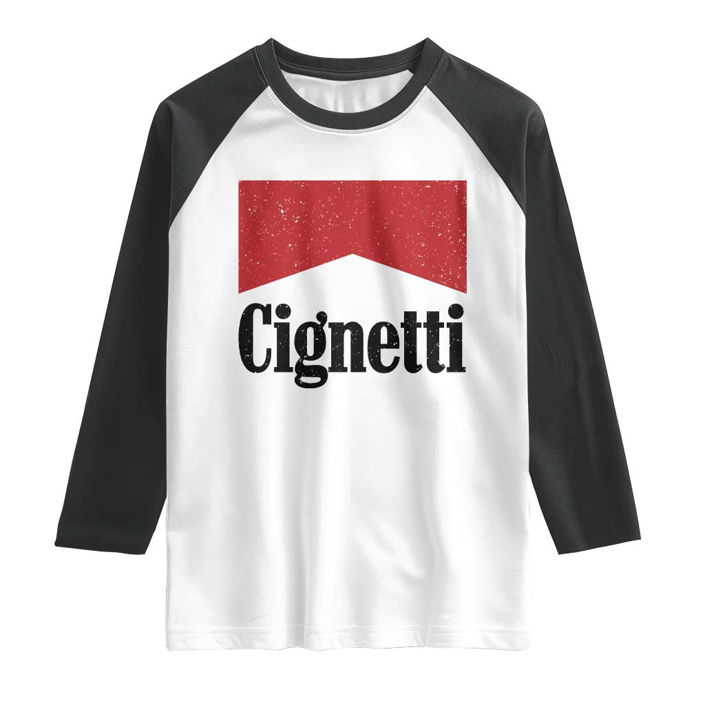 Cignetti Retro Red Box Raglan Shirt Indiana Game Day Sports Fan TS02 White Black Print Your Wear