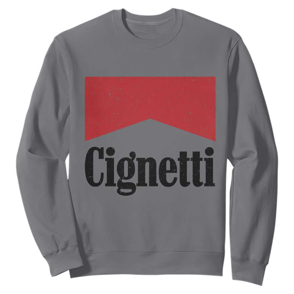 Cignetti Retro Red Box Sweatshirt Indiana Game Day Sports Fan TS02 Charcoal Print Your Wear