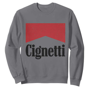 Cignetti Retro Red Box Sweatshirt Indiana Game Day Sports Fan TS02 Charcoal Print Your Wear