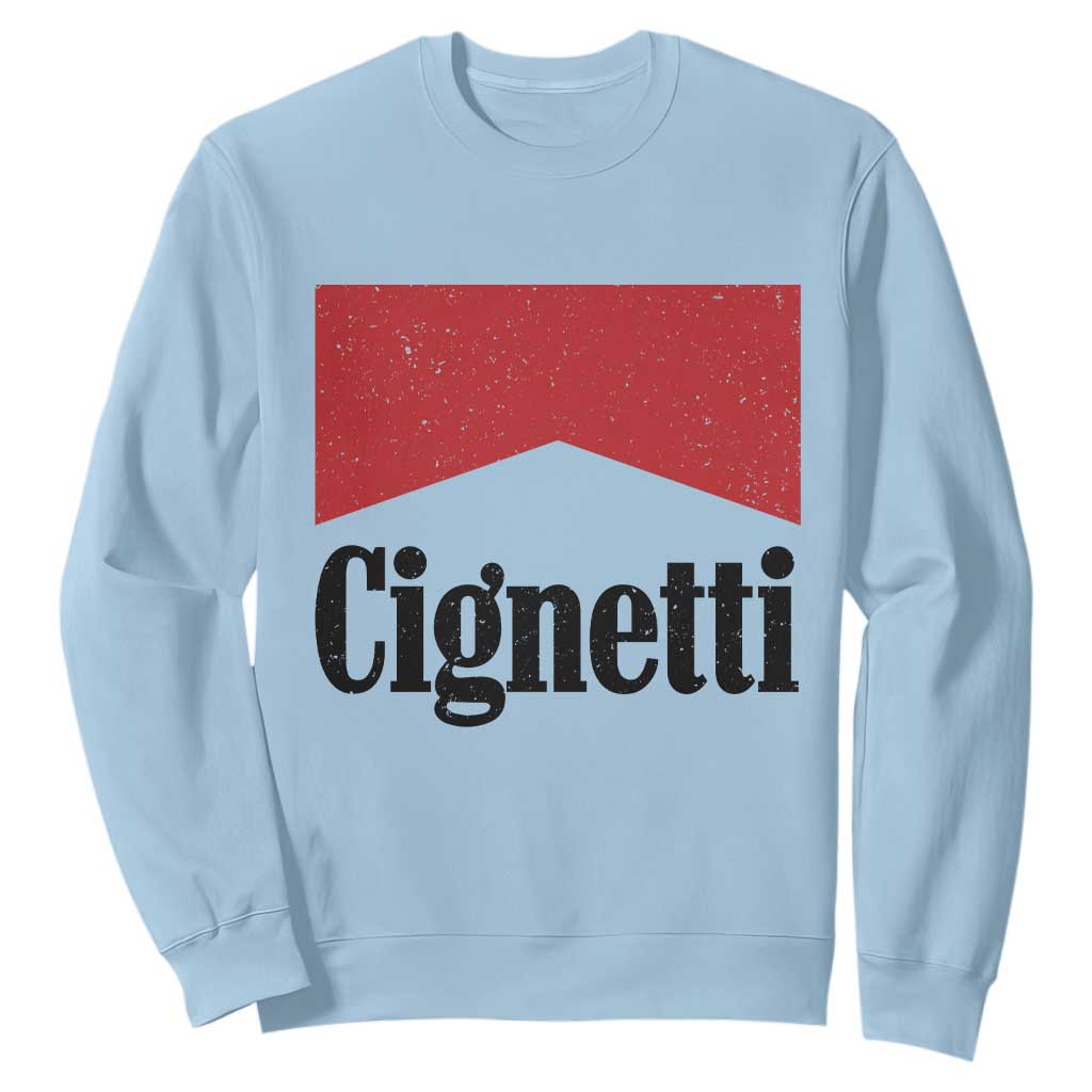 Cignetti Retro Red Box Sweatshirt Indiana Game Day Sports Fan TS02 Light Blue Print Your Wear