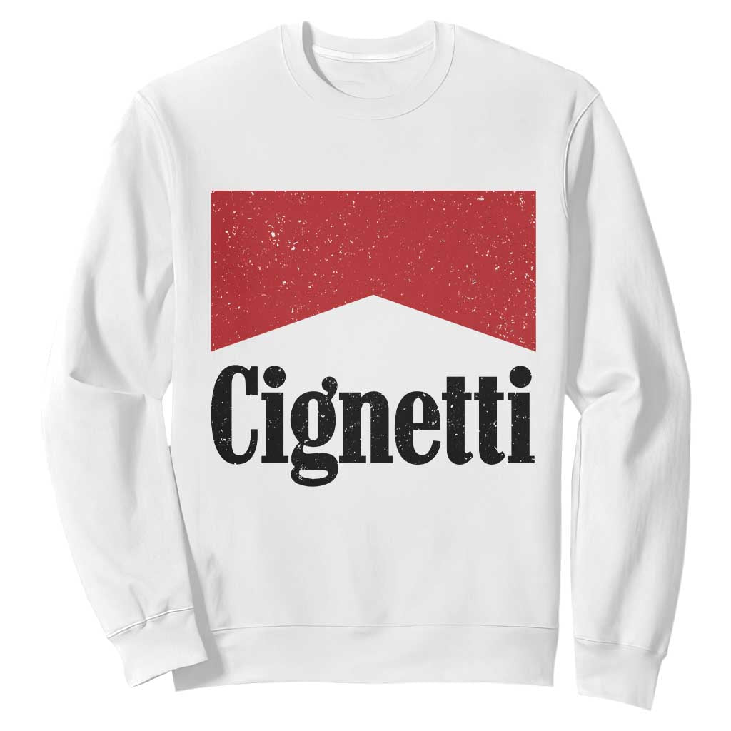 Cignetti Retro Red Box Sweatshirt Indiana Game Day Sports Fan TS02 White Print Your Wear