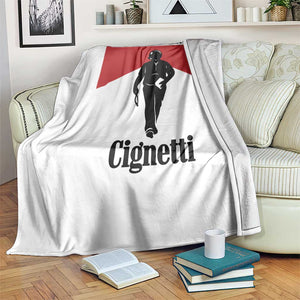 Cignetti Walking Retro Red Box Throw Blanket Indiana Game Day Sports Fan TS02 Print Your Wear