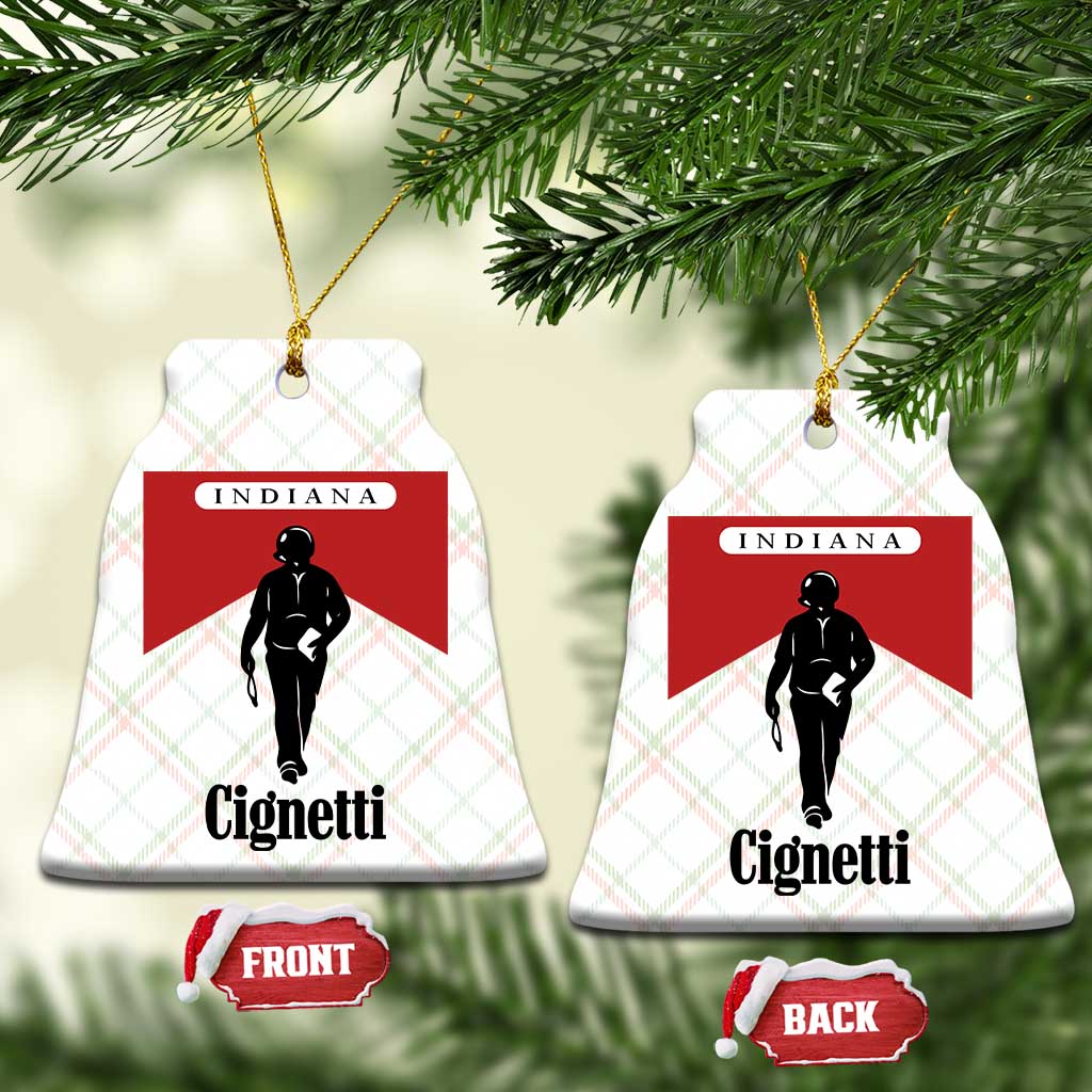 Cignetti Walking Retro Red Box Ceramic Ornament Indiana Game Day Sports Fan TS02 Print Your Wear