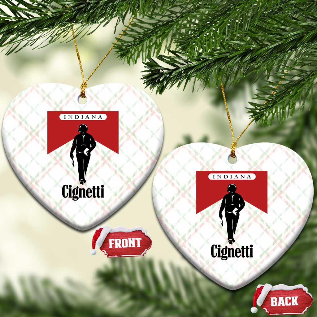Cignetti Walking Retro Red Box Ceramic Ornament Indiana Game Day Sports Fan TS02 Print Your Wear