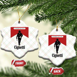 Cignetti Walking Retro Red Box Ceramic Ornament Indiana Game Day Sports Fan TS02 Print Your Wear
