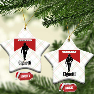 Cignetti Walking Retro Red Box Ceramic Ornament Indiana Game Day Sports Fan TS02 Print Your Wear