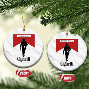 Cignetti Walking Retro Red Box Ceramic Ornament Indiana Game Day Sports Fan TS02 1pc White Marble Print Your Wear
