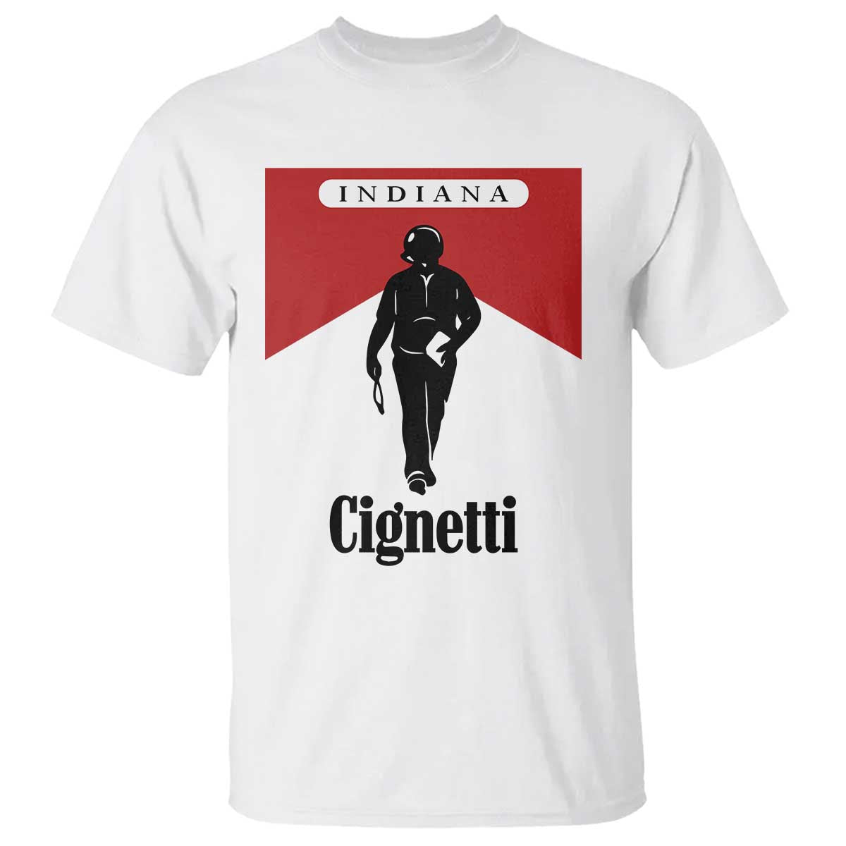 Cignetti Walking Retro Red Box T Shirt Indiana Game Day Sports Fan TS02 White Print Your Wear