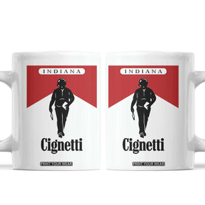Cignetti Walking Retro Red Box Coffee Mug Indiana Game Day Sports Fan TS02 White Print Your Wear