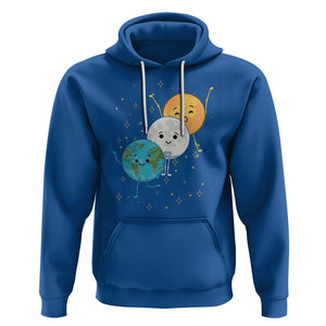 Funny Total Solar Eclipse Hoodie Cute Earth Moon Sun American Totality April 8 2024 TS02 Royal Blue Printyourwear