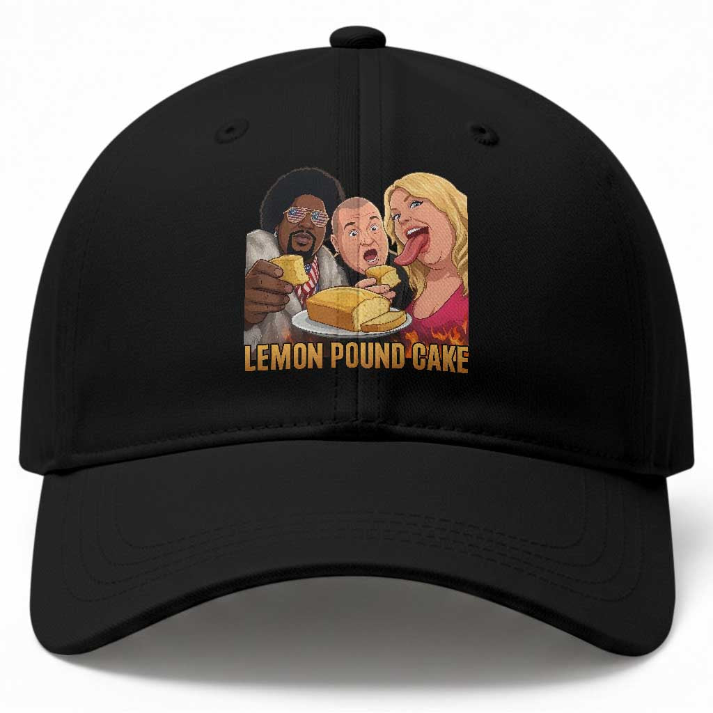 Funny Lemon Pound Cake Meme Baseball Cap Retro Edgy Music Humor Gift for Party Lovers TS02 Print Your Wear