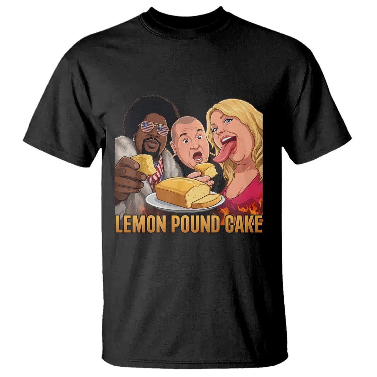 Funny Lemon Pound Cake Meme T Shirt Retro Edgy Music Humor Gift for Party Lovers TS02 Black Print Your Wear