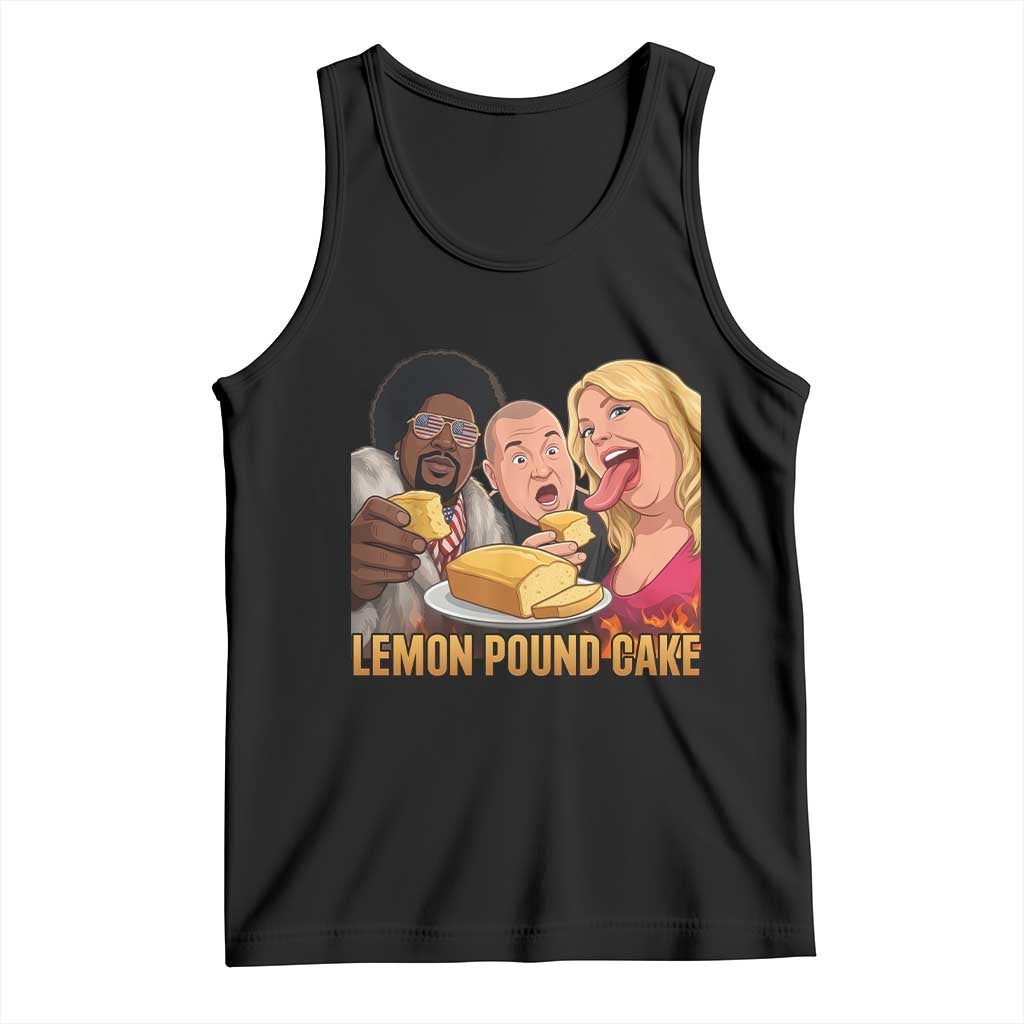 Funny Lemon Pound Cake Meme Tank Top Retro Edgy Music Humor Gift for Party Lovers TS02 Black Print Your Wear
