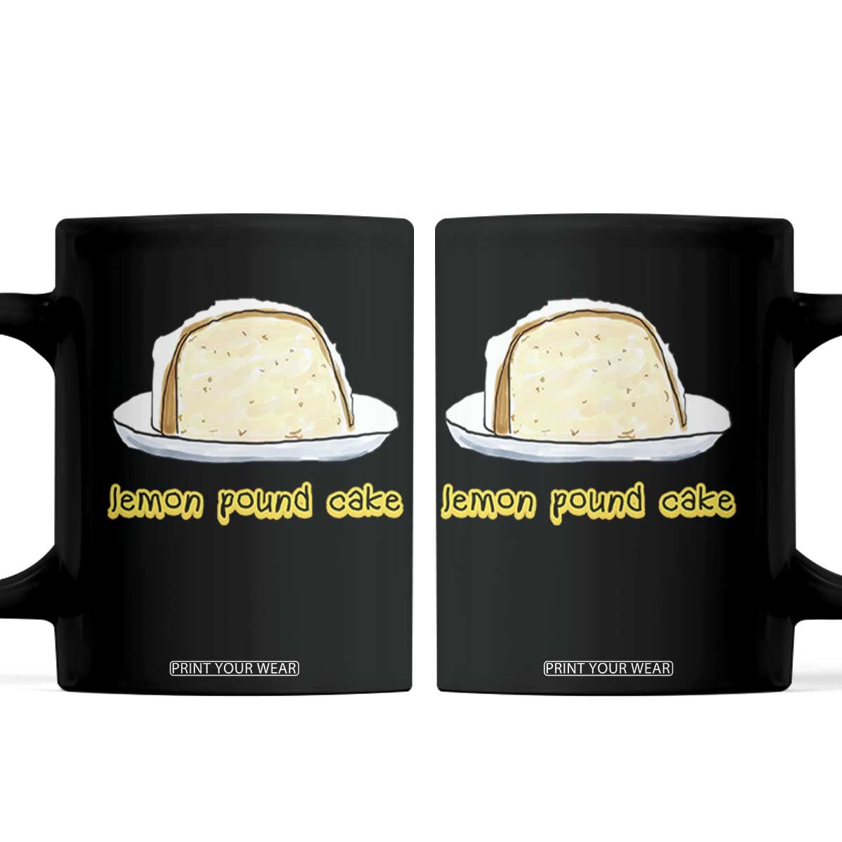 Lemon Pound Cake Funny Meme Coffee Mug Viral Edgy Hip Hop Humor Parody Gift for Rap Fans TS02 Black Print Your Wear