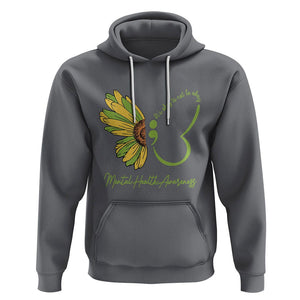 Mental Health Matters Hoodie Mental Health Awareness Butterfly Its Okay To Not Be Okay TS02 Charcoal Printyourwear