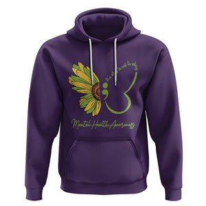 Mental Health Matters Hoodie Mental Health Awareness Butterfly Its Okay To Not Be Okay TS02 Purple Printyourwear