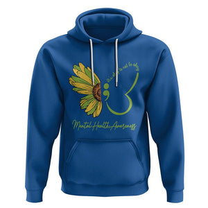 Mental Health Matters Hoodie Mental Health Awareness Butterfly Its Okay To Not Be Okay TS02 Royal Blue Printyourwear