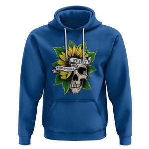 Mental Health Matters Hoodie Fight the Stigma Flower Skull Support Mental Health Awareness TS02 Royal Blue Printyourwear