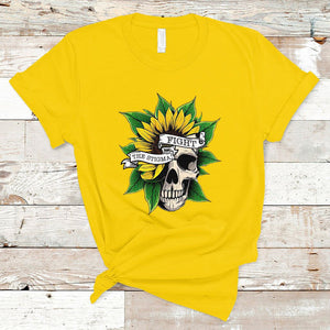 Mental Health Matters T Shirt Fight the Stigma Flower Skull Support Mental Health Awareness TS02 Daisy Printyourwear