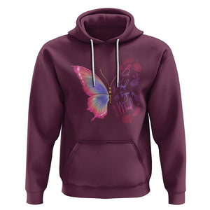 Mental Health Matters Hoodie Be Kind Mental Health Matters Floral Butterfly Motivational Mental Health Awareness TS02 Maroon Printyourwear