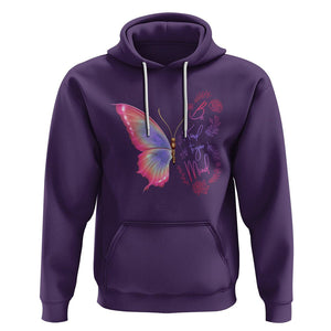 Mental Health Matters Hoodie Be Kind Mental Health Matters Floral Butterfly Motivational Mental Health Awareness TS02 Purple Printyourwear