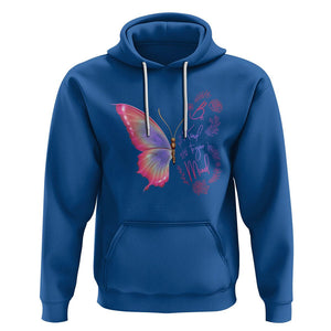 Mental Health Matters Hoodie Be Kind Mental Health Matters Floral Butterfly Motivational Mental Health Awareness TS02 Royal Blue Printyourwear