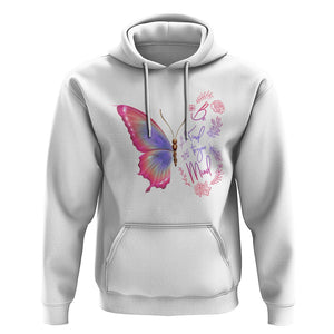 Mental Health Matters Hoodie Be Kind Mental Health Matters Floral Butterfly Motivational Mental Health Awareness TS02 White Printyourwear