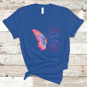 Mental Health Matters T Shirt Be Kind Mental Health Matters Floral Butterfly Motivational Mental Health Awareness TS02 Royal Blue Printyourwear