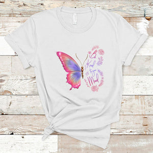 Mental Health Matters T Shirt Be Kind Mental Health Matters Floral Butterfly Motivational Mental Health Awareness TS02 White Printyourwear