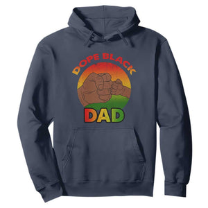 Dope Black Dad Hoodie Proud Afro Melanin Men Vintage Father's Day TS02 Navy Print Your Wear