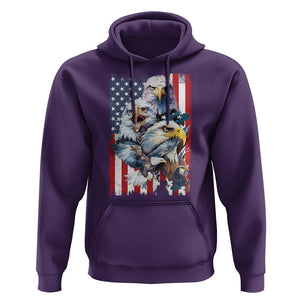 Patriotic American Eagle Hoodie US Flag US Pride Patriotic Spirit TS02 Purple Print Your Wear