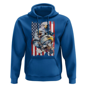 Patriotic American Eagle Hoodie US Flag US Pride Patriotic Spirit TS02 Royal Blue Print Your Wear