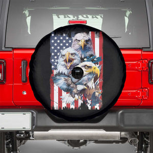 Patriotic American Eagle Spare Tire Cover US Flag US Pride Patriotic Spirit TS02 Black Print Your Wear