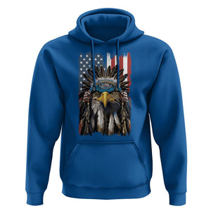 Native American Eagle Hoodie Patriotic US Flag 4th of July TS02 Royal Blue Print Your Wear