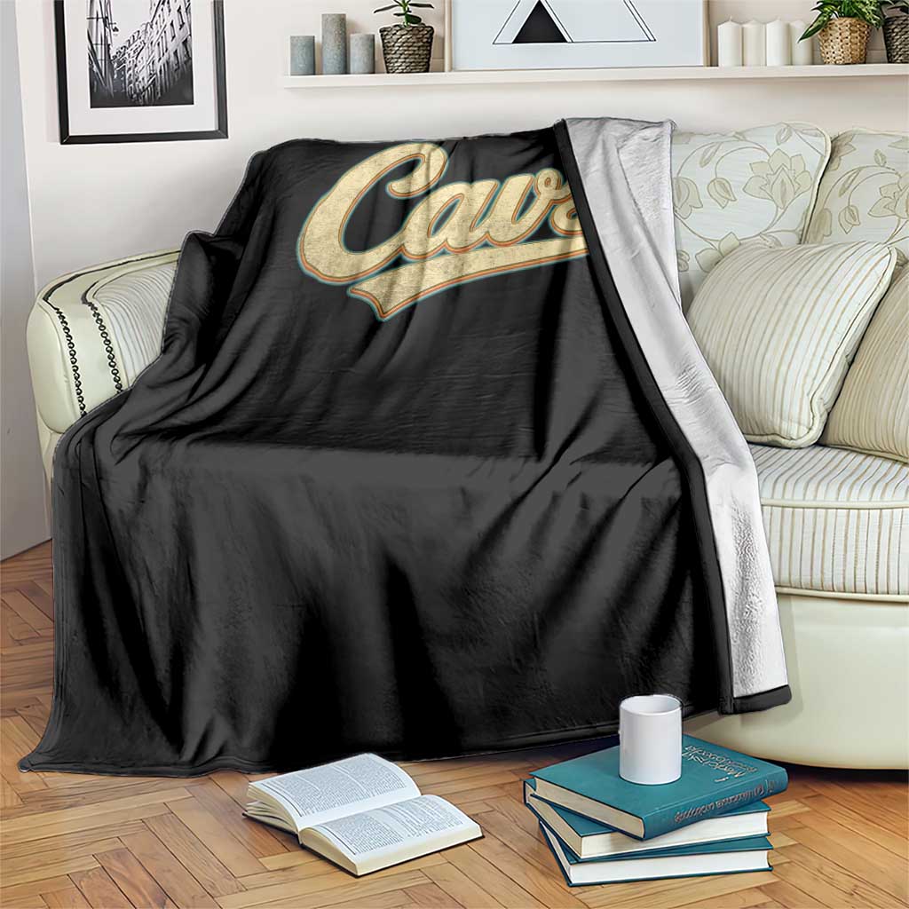 Vintage Cavs Name Script Throw Blanket for Sports Fan TS02 Print Your Wear