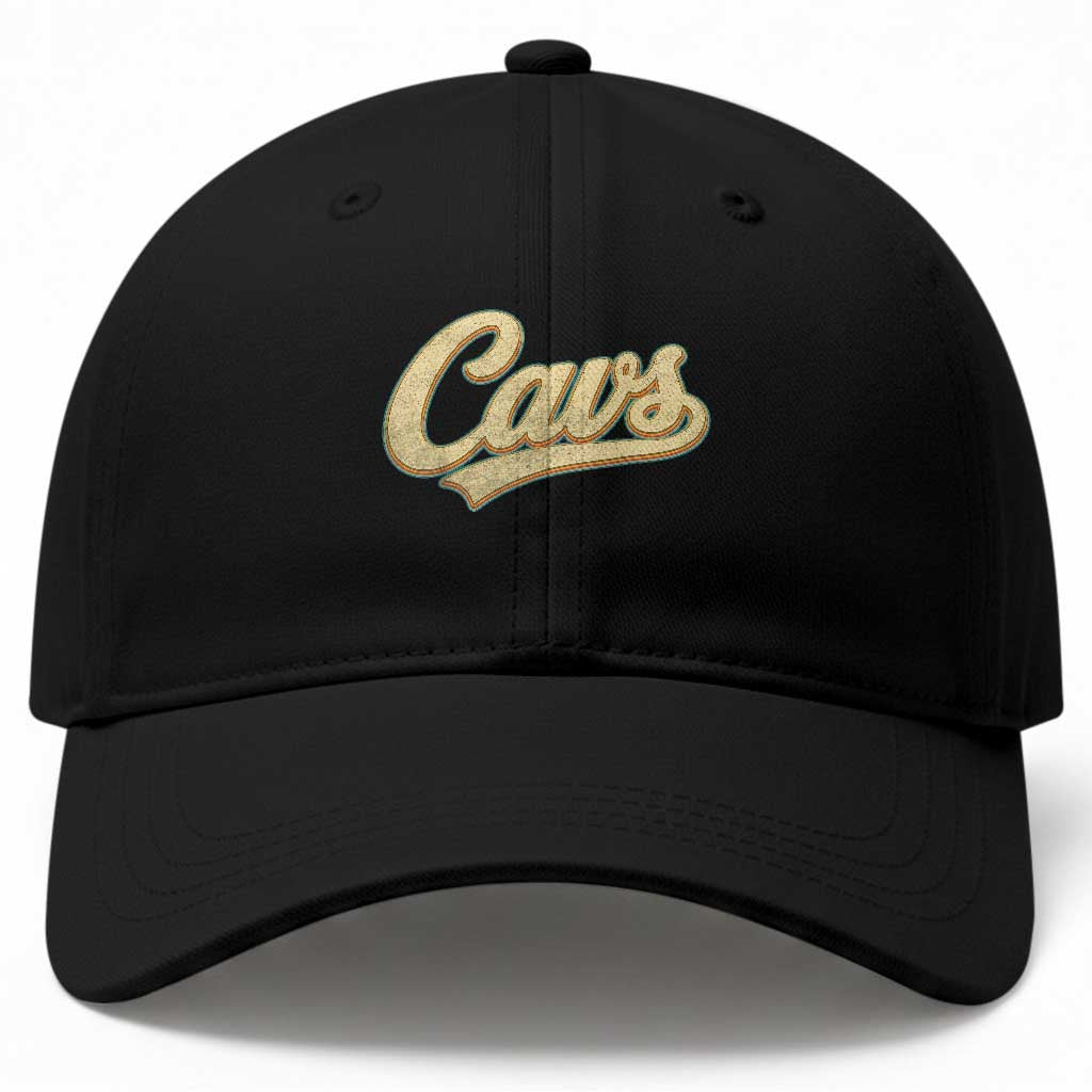 Vintage Cavs Name Script Baseball Cap for Sports Fan TS02 Print Your Wear