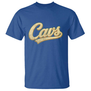 Vintage Cavs Name Script T Shirt for Sports Fan TS02 Royal Blue Print Your Wear