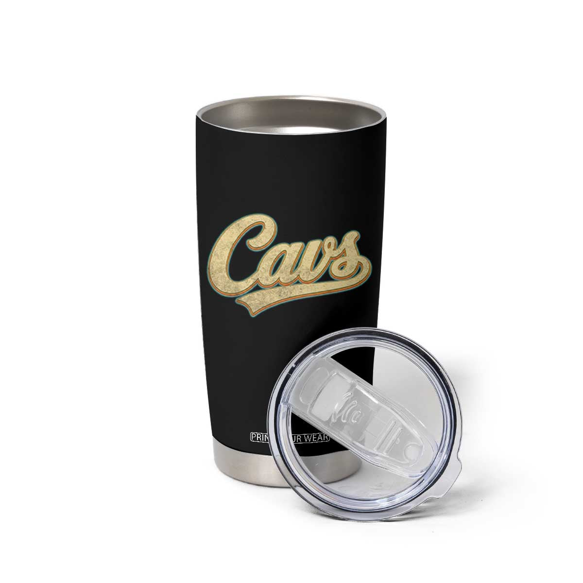 Vintage Cavs Name Script Tumbler Cup for Sports Fan TS02 Print Your Wear