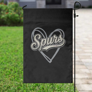 Vintage Spurs Name Script Heart Garden Flag for Sports Fan TS02 Print Your Wear