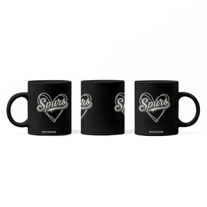 Vintage Spurs Name Script Heart Coffee Mug for Sports Fan TS02 Print Your Wear