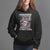 Female Veteran Hoodie Assuming I'm Just An Old Lady Was Your First Mistake American Messy Bun TS02 Black Printyourwear