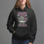 Female Veteran Hoodie With Three Sides But The Side You Never Want To See Army Messy Bun TS02 Black Printyourwear