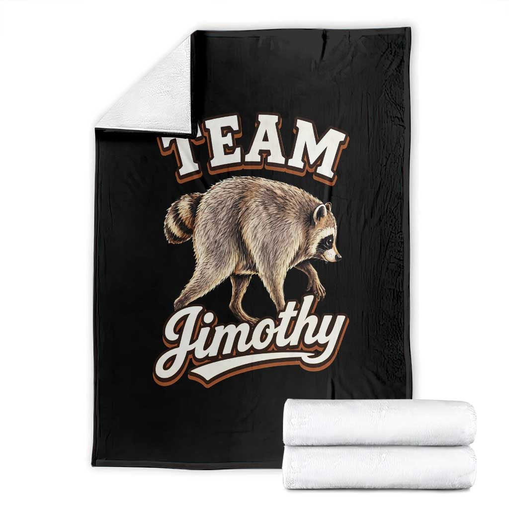 Team Jimothy Funny Viral Seattle Raccoon Legend Throw Blanket Trash Panda Meme Vintage Sports Style Graphic TS02 Black Print Your Wear