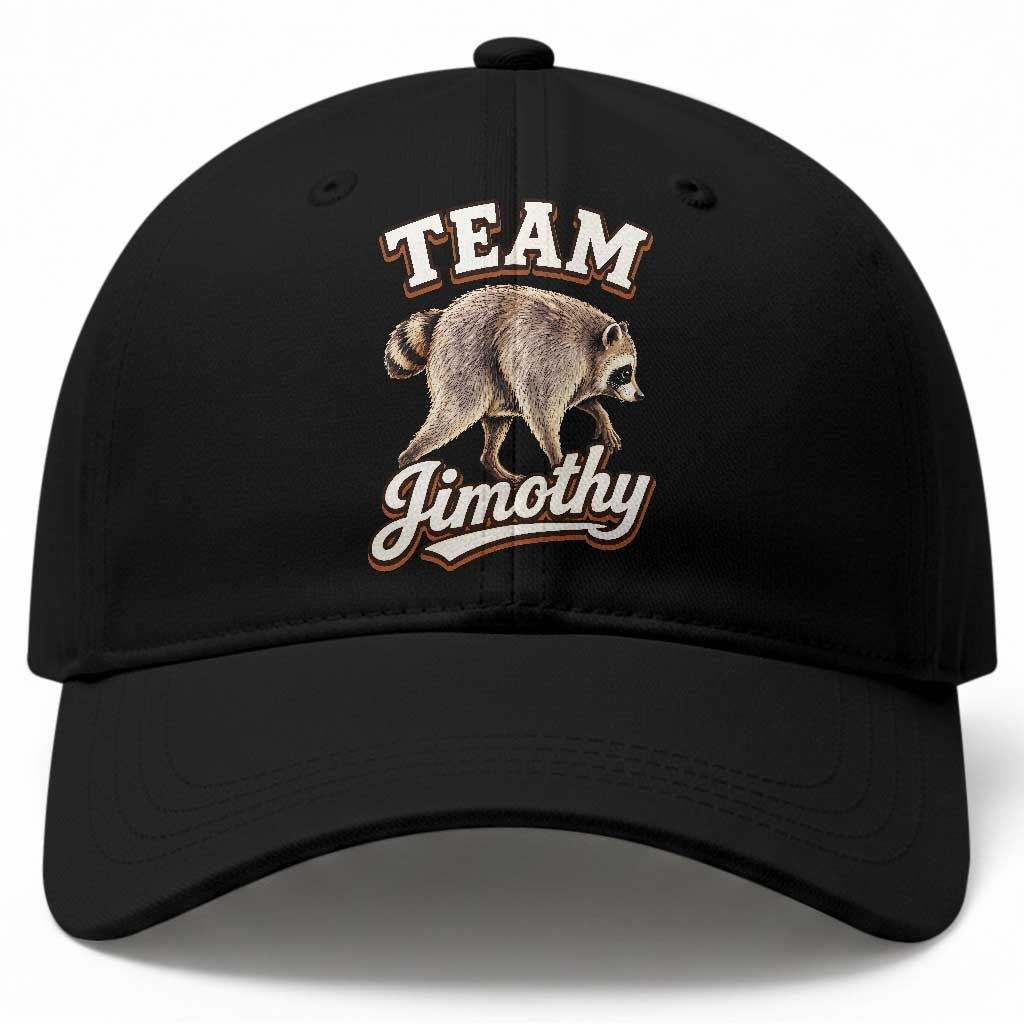 Team Jimothy Funny Viral Seattle Raccoon Legend Baseball Cap Trash Panda Meme Vintage Sports Style Graphic TS02 Print Your Wear